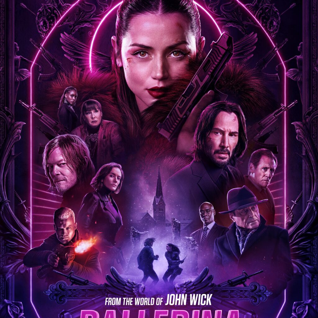 Ballerina film cover, 2025 Hindi dual audio, 1080p web-dl, includes English subtitles for accessibility.